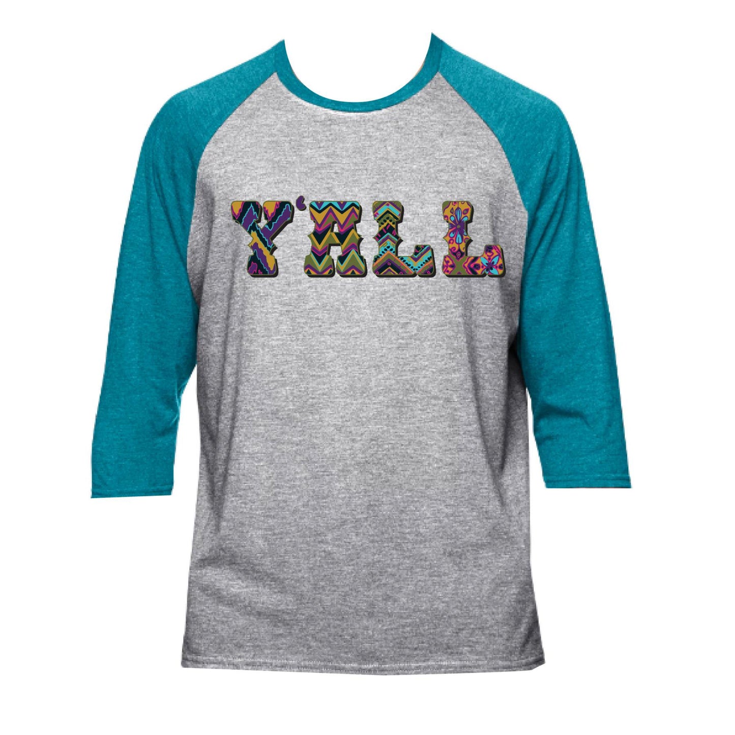 Y'all 3/4 Sleeve T-Shirt S