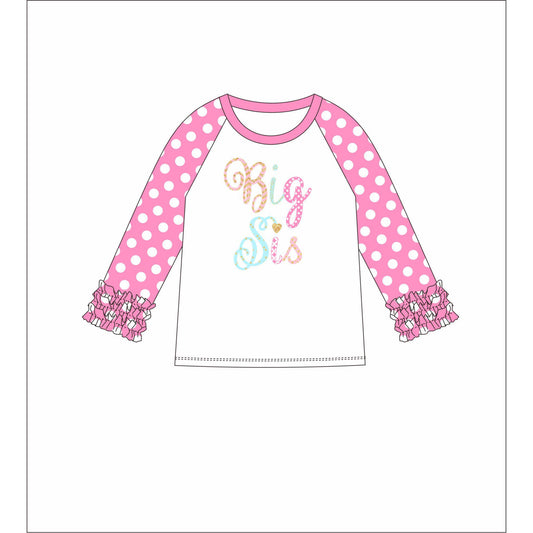 Kids Big Sis 3/4 Sleeve T-Shirt XS