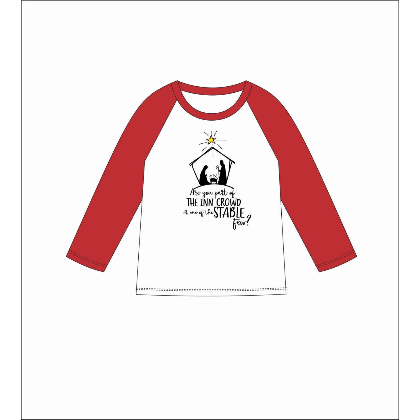 Kids Are You A Part Of The Inn Crowd 3/4 Sleeve T-Shirt M