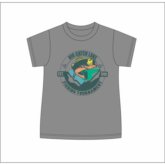 Kids Big Catch Lake T-Shirt S