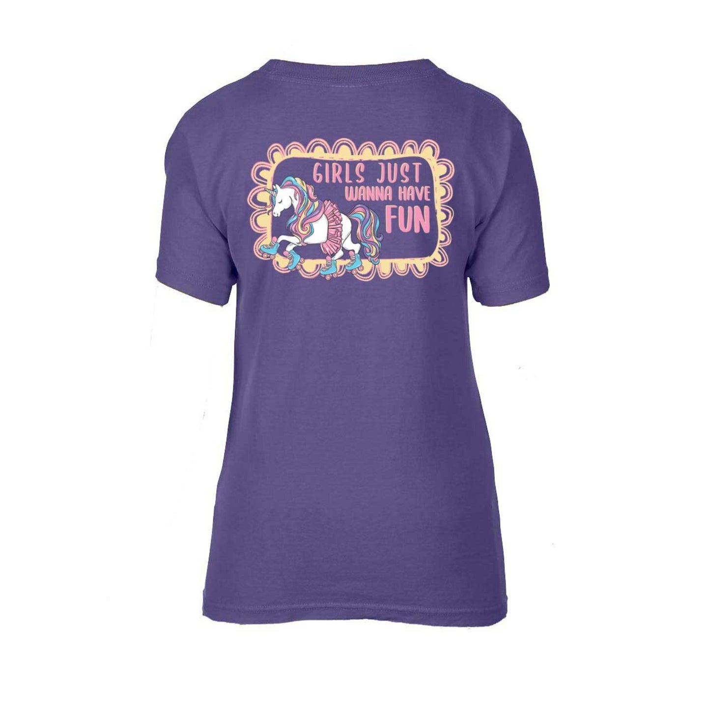 Kids Girls Just Wanna Have Fun T-Shirt M