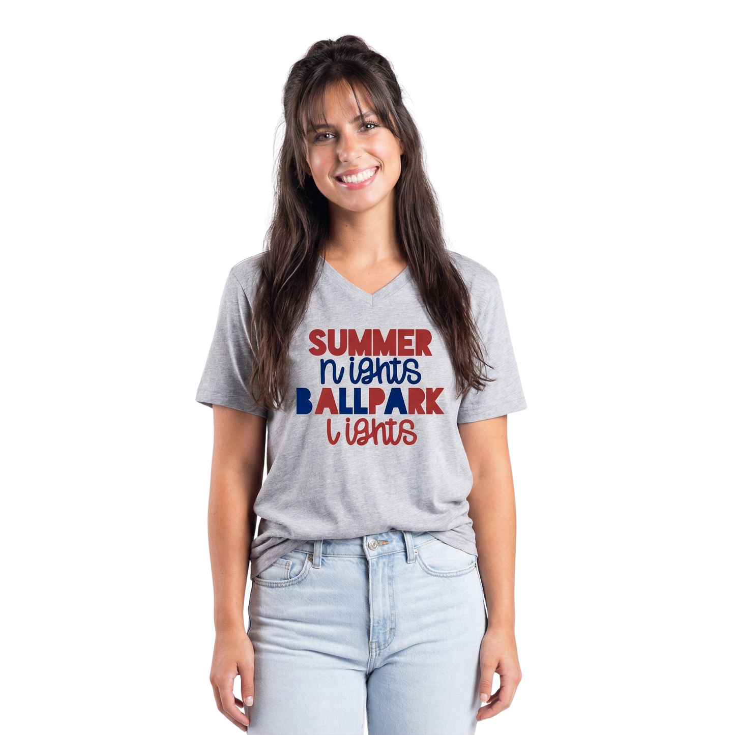 Summer Nights Ballpark Lights T-Shirt