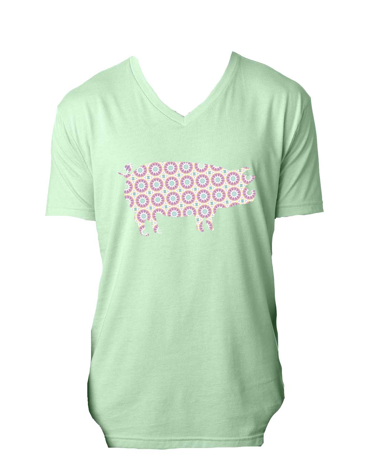 Patterned Pig T-Shirt