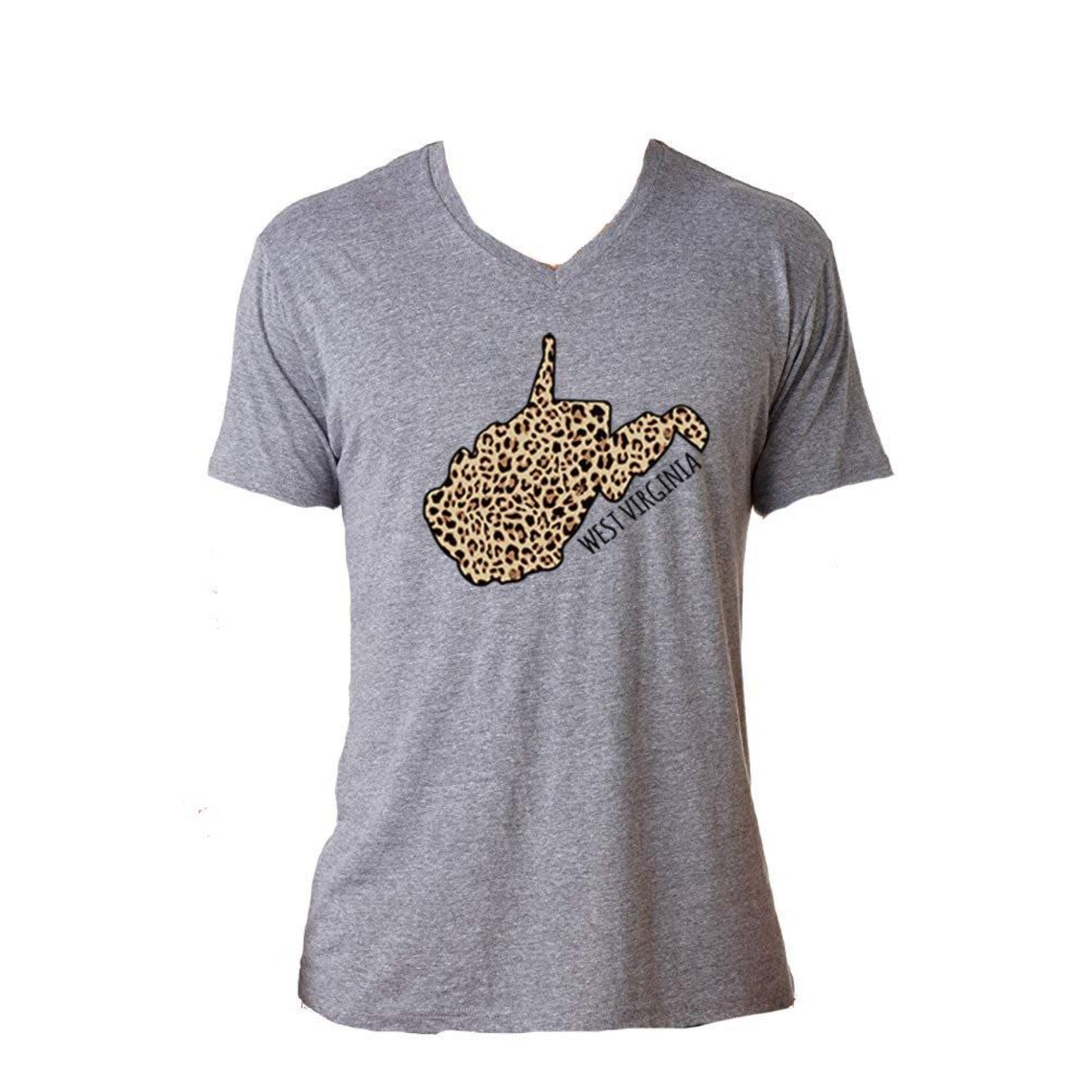 West Virginia Leopard State T-Shirt M