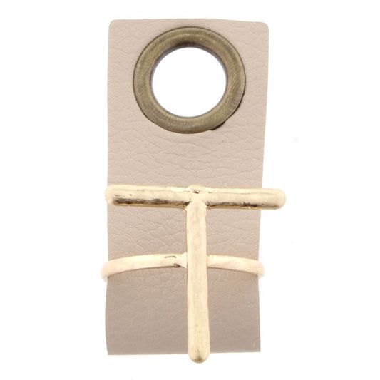 T Initial Adjustable Ring