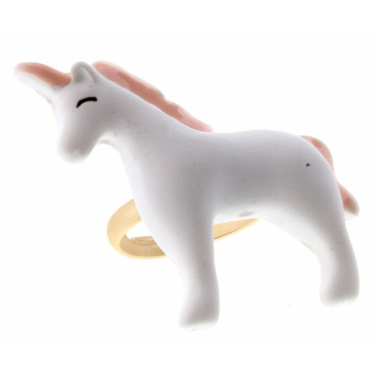 Kids Polymer Unicorn Adjustable Ring