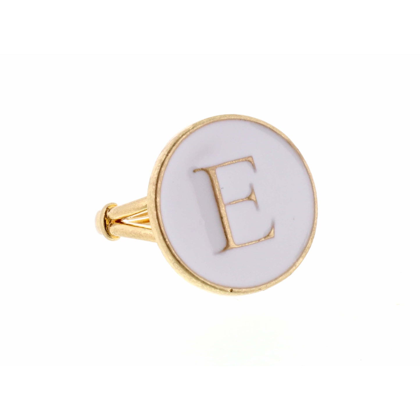 White Epoxy "E" Initial Ring