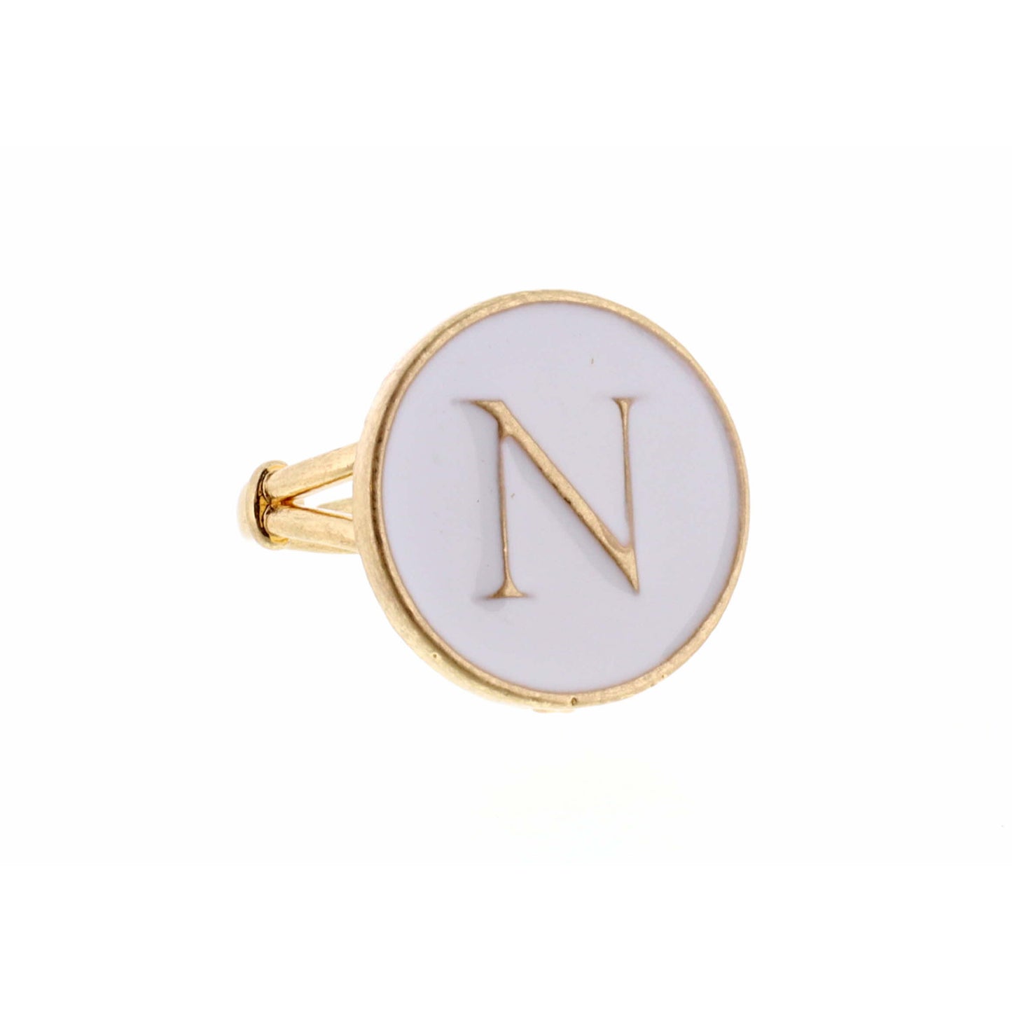 White Epoxy "N" Initial Ring