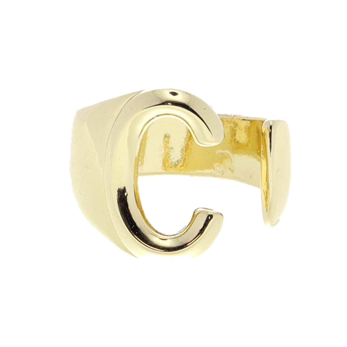 Gold Initial "C" Wrap Ring