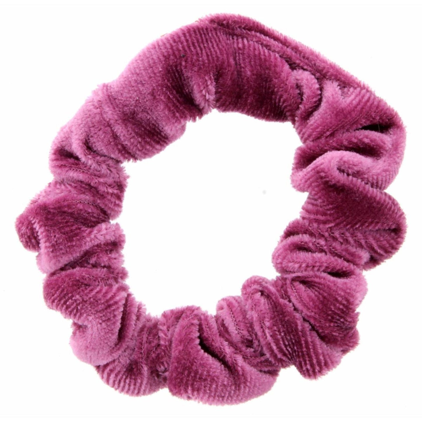 Dark Pink Velvet Small Scrunchie