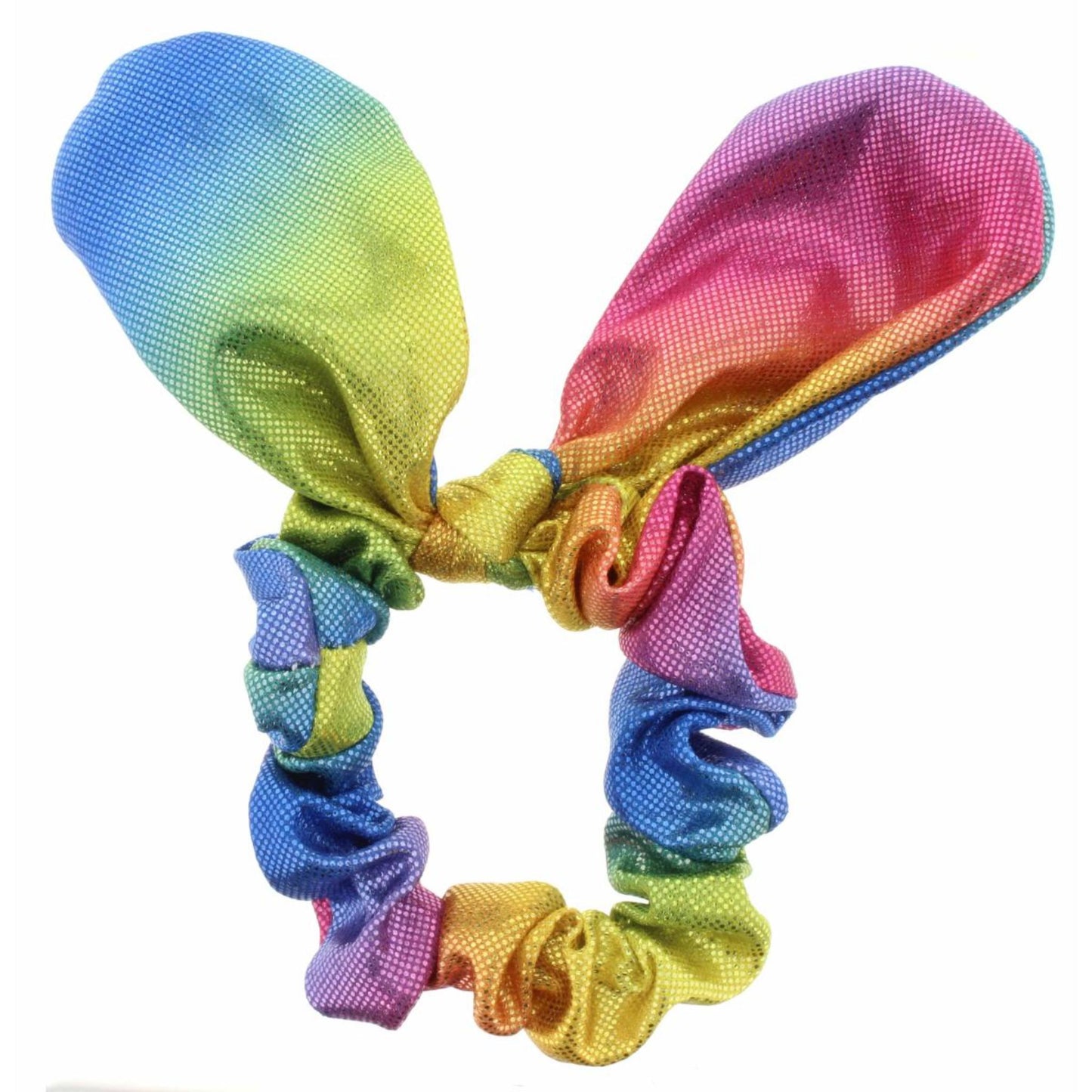 Kids Rainbow Metallic with Ties Scrunchie