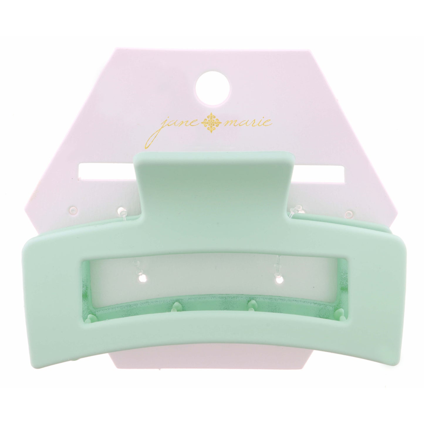 Large Mint Rectangle Claw Hair Clip
