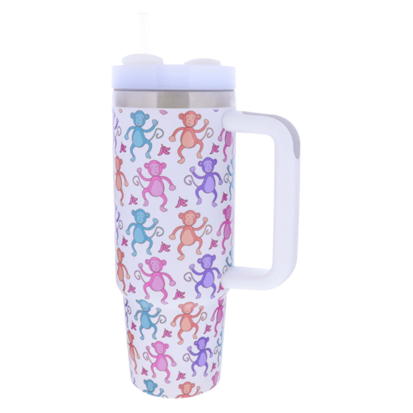 BaNaNa's 30 Oz. Tumbler With Straw and Handle