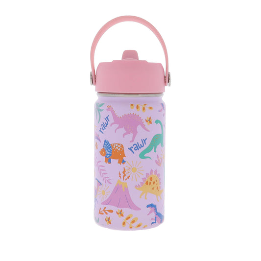 Kids Girls Dino-Mite 12 Oz. Bottle With Straw Cap