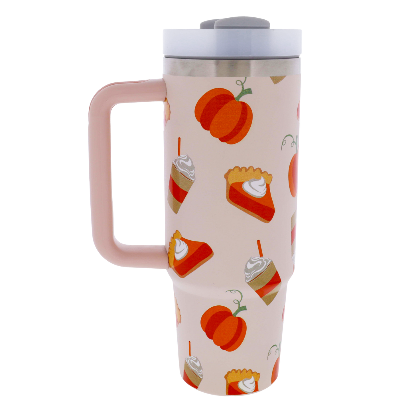 Pumpkin Pie 30 Oz. Tumbler With Straw and Handle