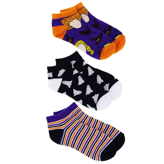 Boo!, I Smell Children, & Stripe Ankle Sock 3-Pack
