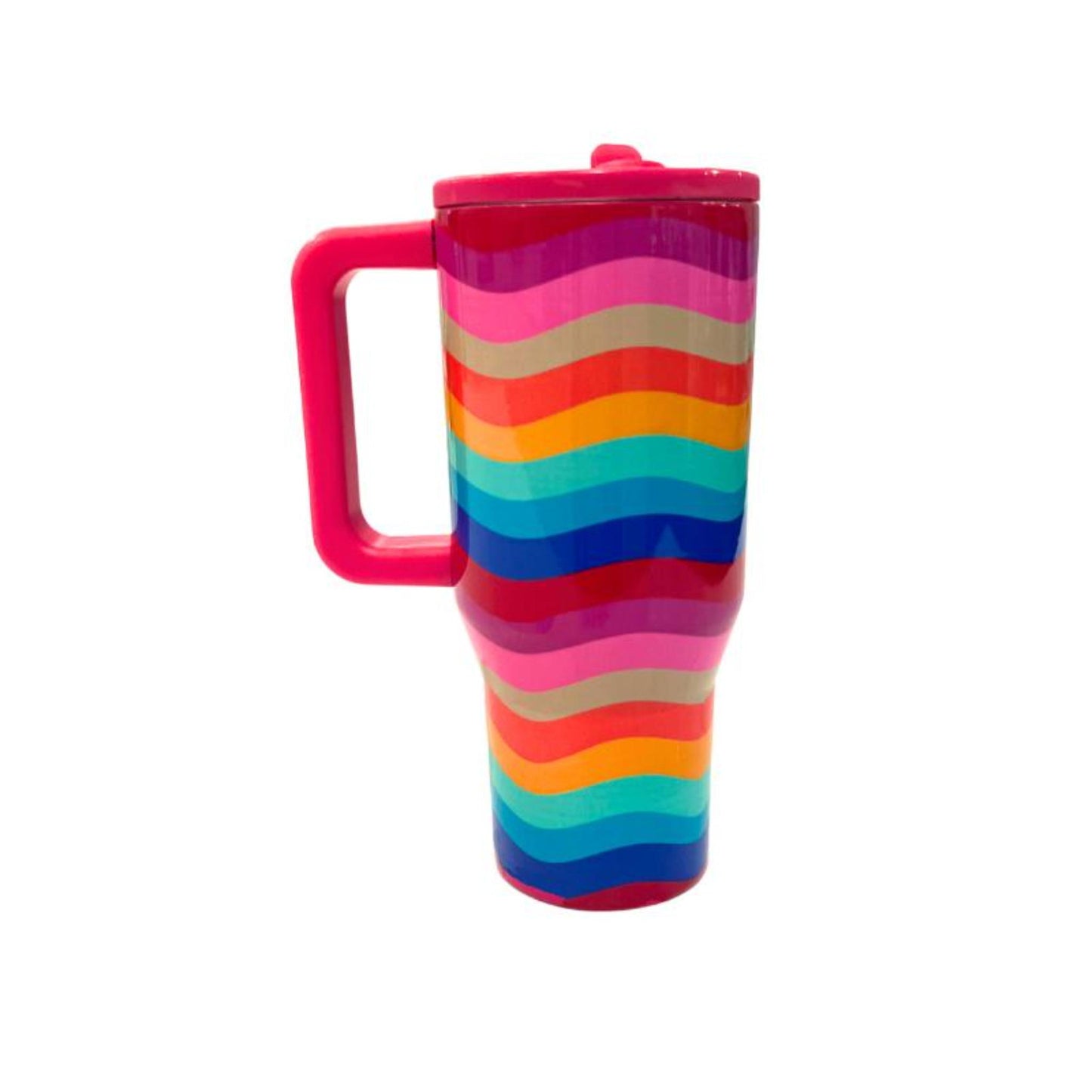 Girly Pop 30 Oz. Tumbler With Flip Straw and Handle