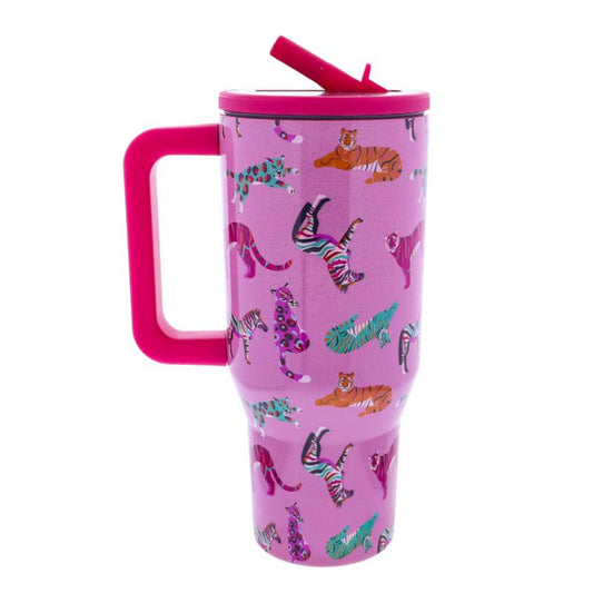 Roar 30 Oz. Tumbler With Flip Straw and Handle