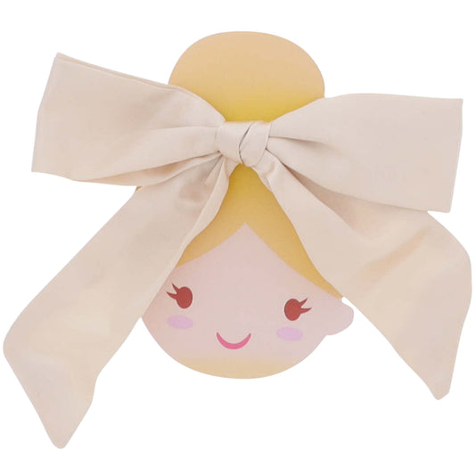 Kids Ivory Satin Hair Bow