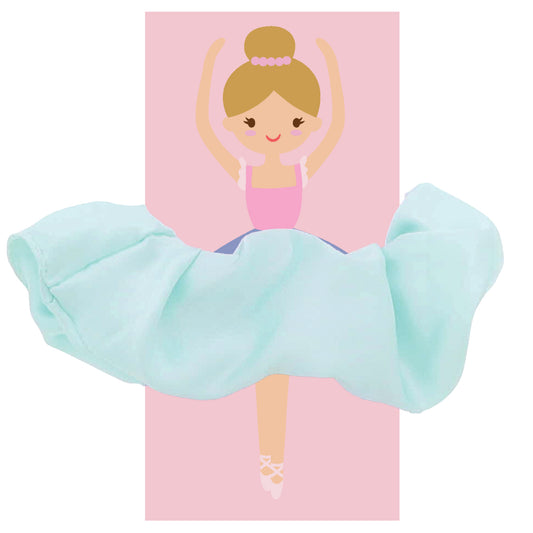 Kids Mint Blue Satin Scrunchie