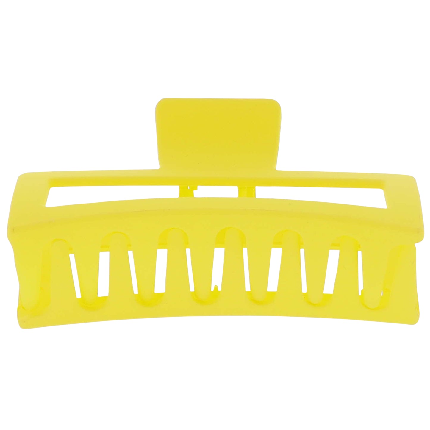 Yellow Rectangle Large Claw Hair Clip