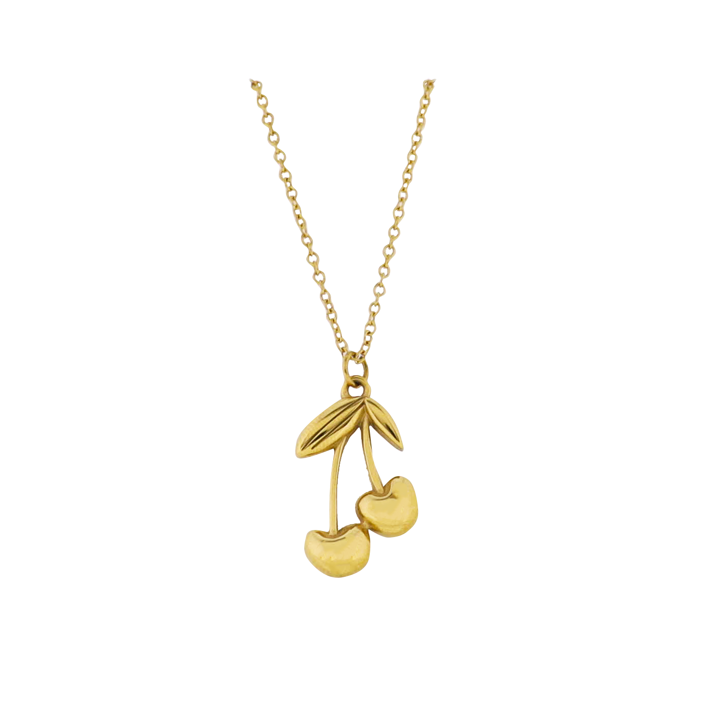 18K Gold Plated Gold Cherries Necklace