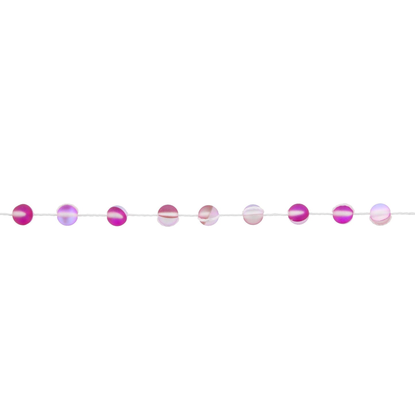 13" Patterned Pink Opalized Knotted Choker Necklace , 3" Ext
