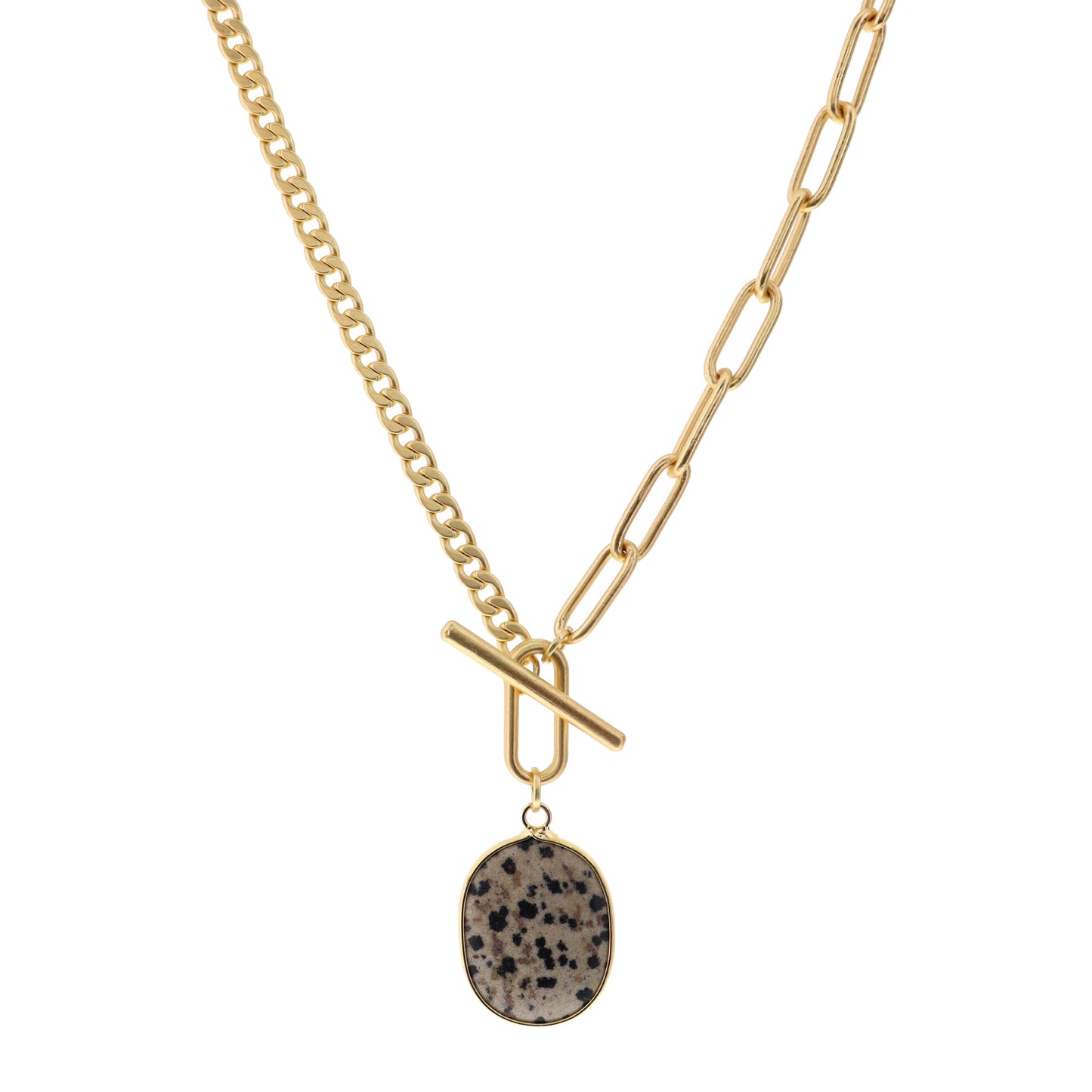16" Dalmatian Pendant Necklace, 3" Ext