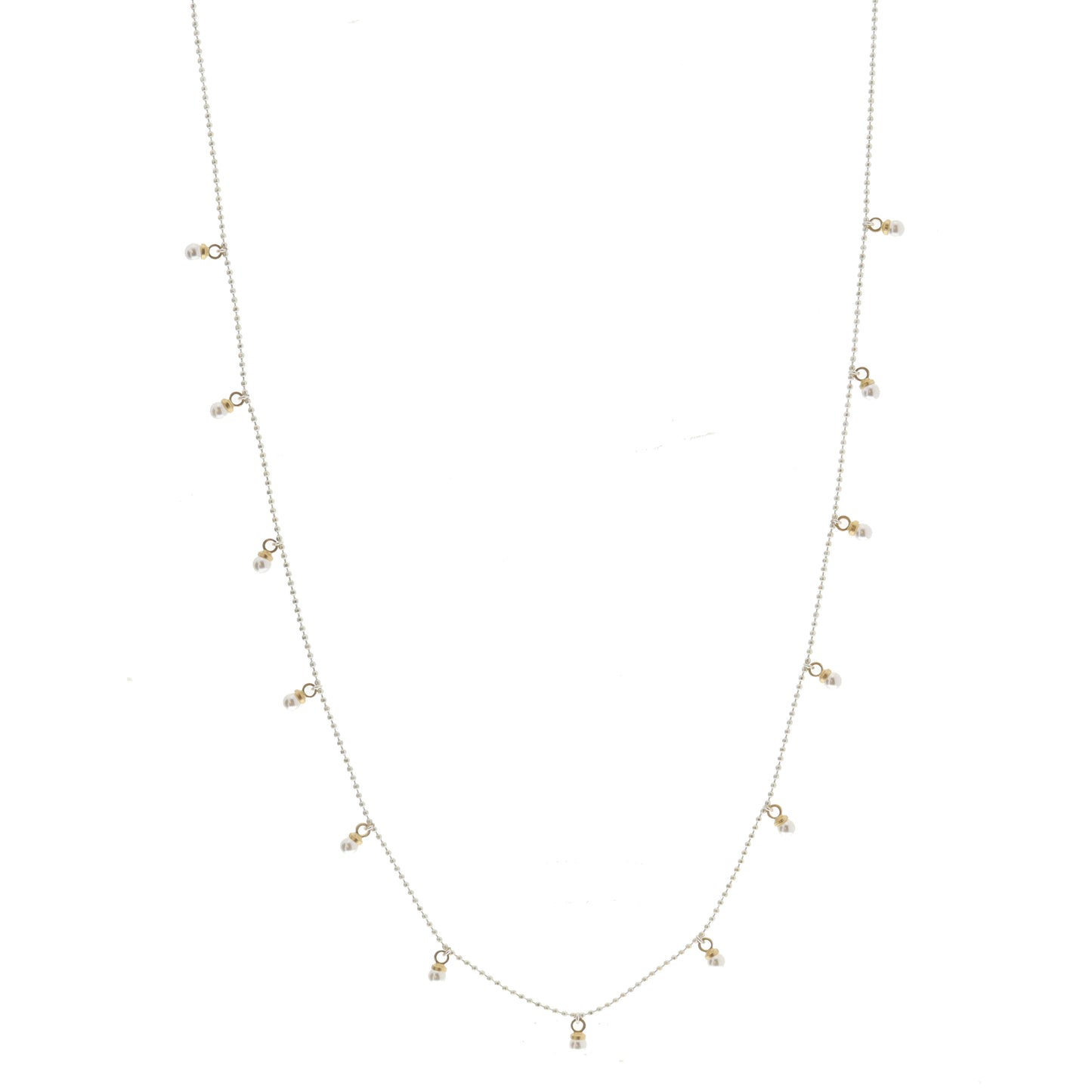 Multi Mini Pearl Drops Necklace
