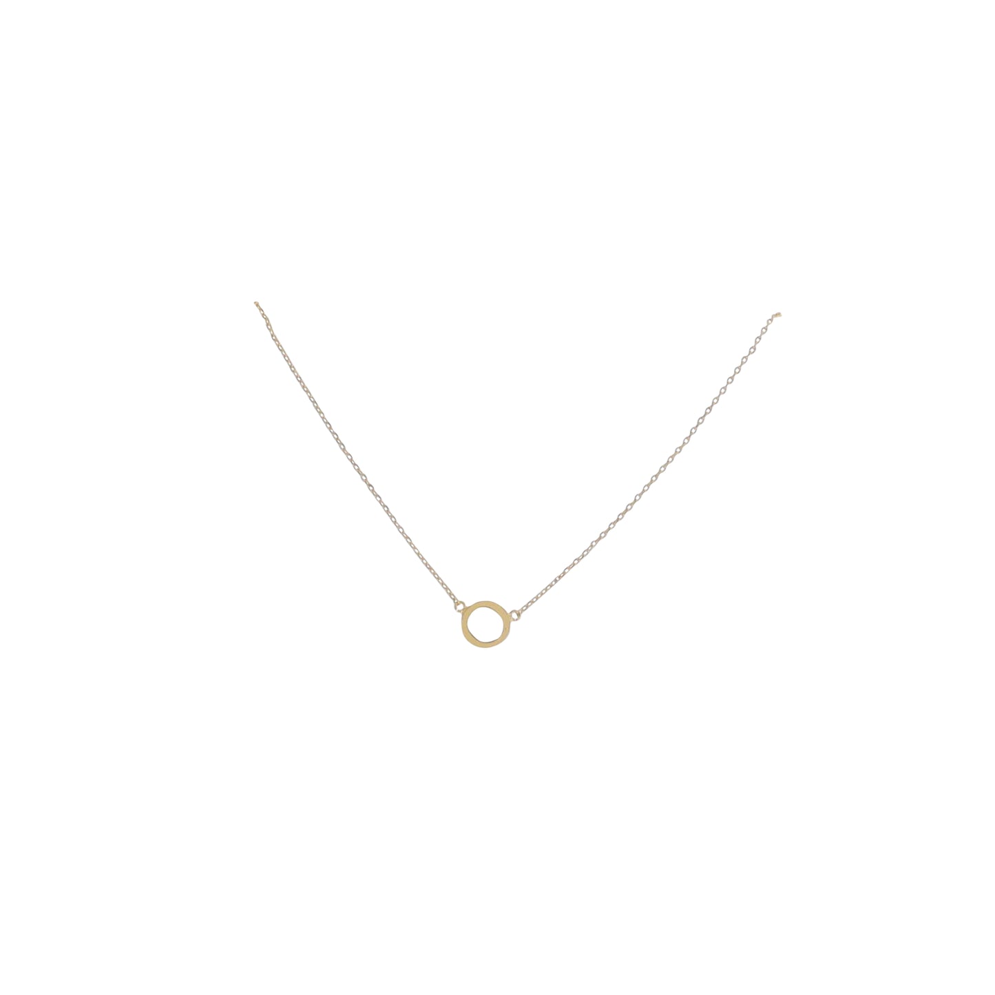 Kids Kids 15" 18K Gold Plated Initial "O" Chain Necklace