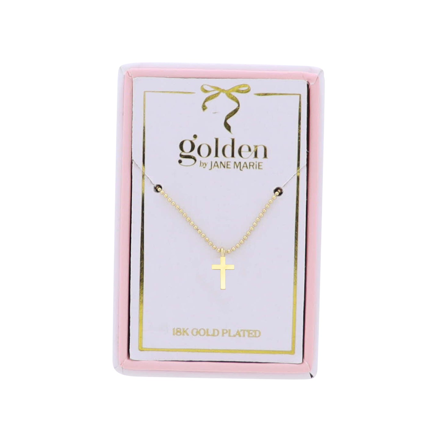Kids 18K Gold Plated Necklace with Gold Cross