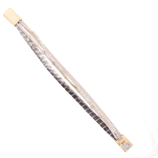 Multi Strand Snake Underbelly Magnetic Bracelet