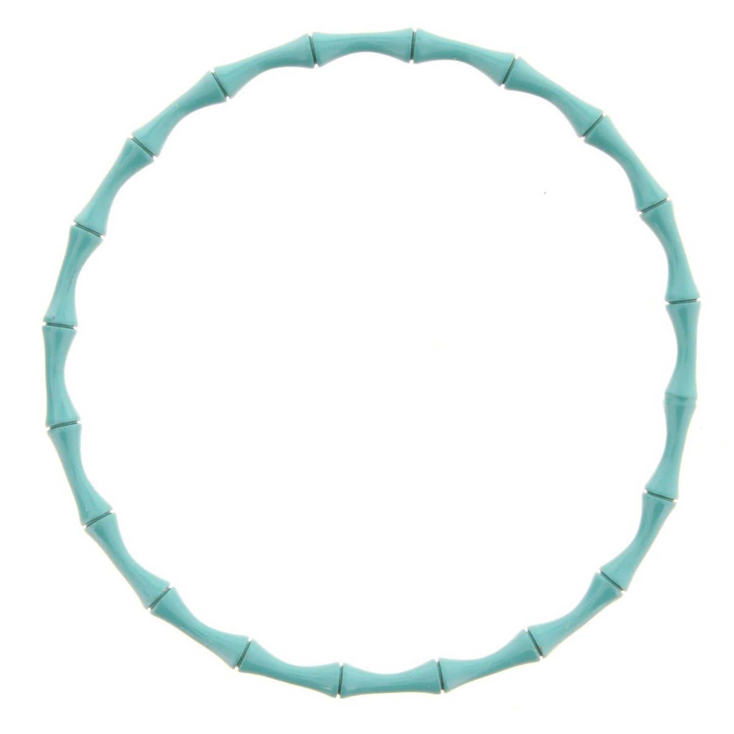 Teal Bamboo Bangle Bracelet