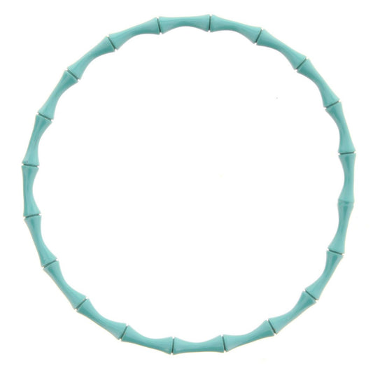 Teal Bamboo Bangle Bracelet
