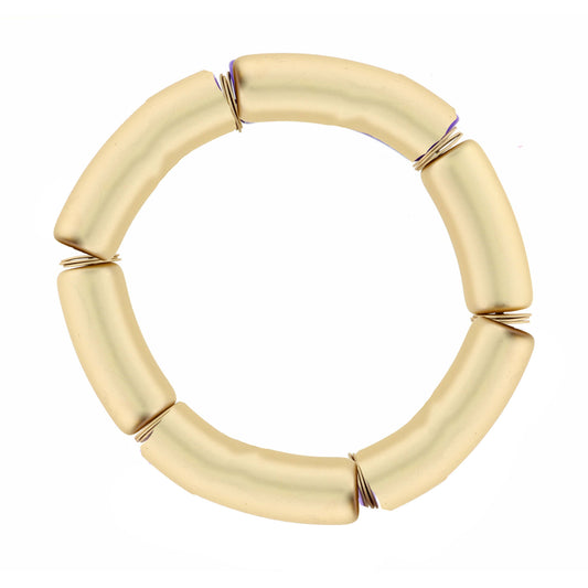 Thick, Gold Acrylic Bracelet
