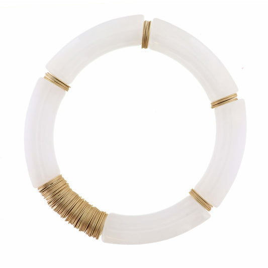 Thick, Opal Acrylic Bracelet