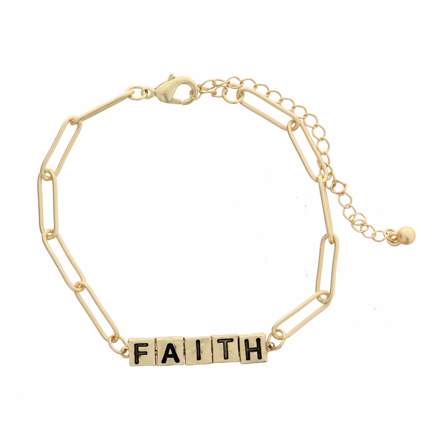 Faith Word Bar Bracelet