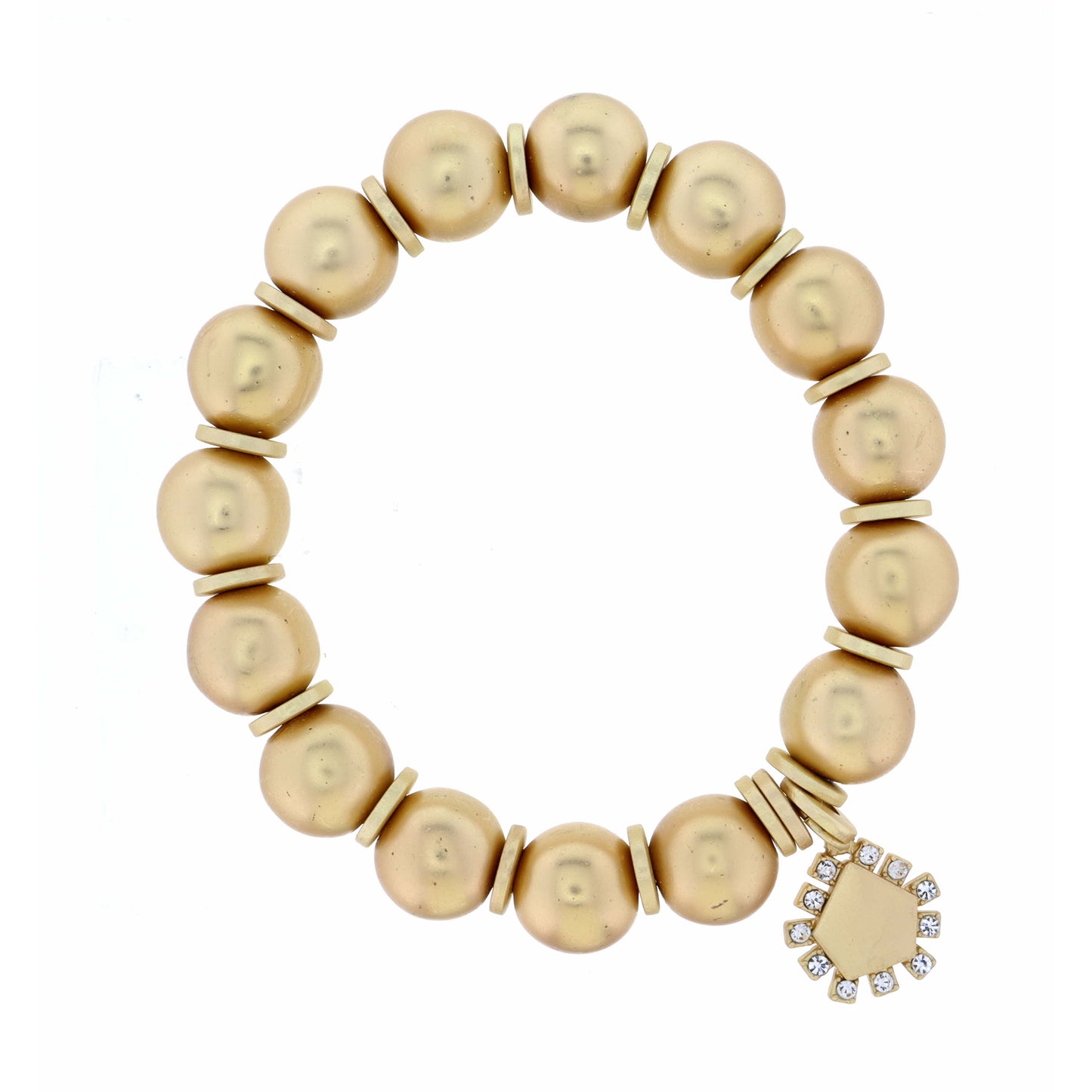 Pentagon with Crystal Accents Bracelet