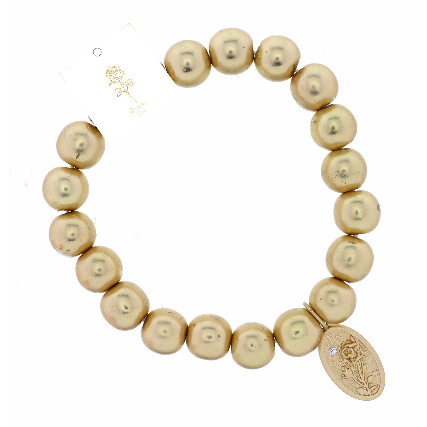 Rose "June", Floral Oval Bracelet