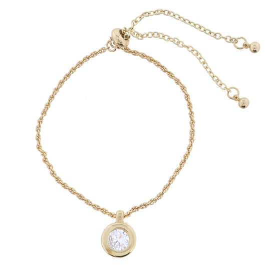 Clear Circle Crystal Bracelet