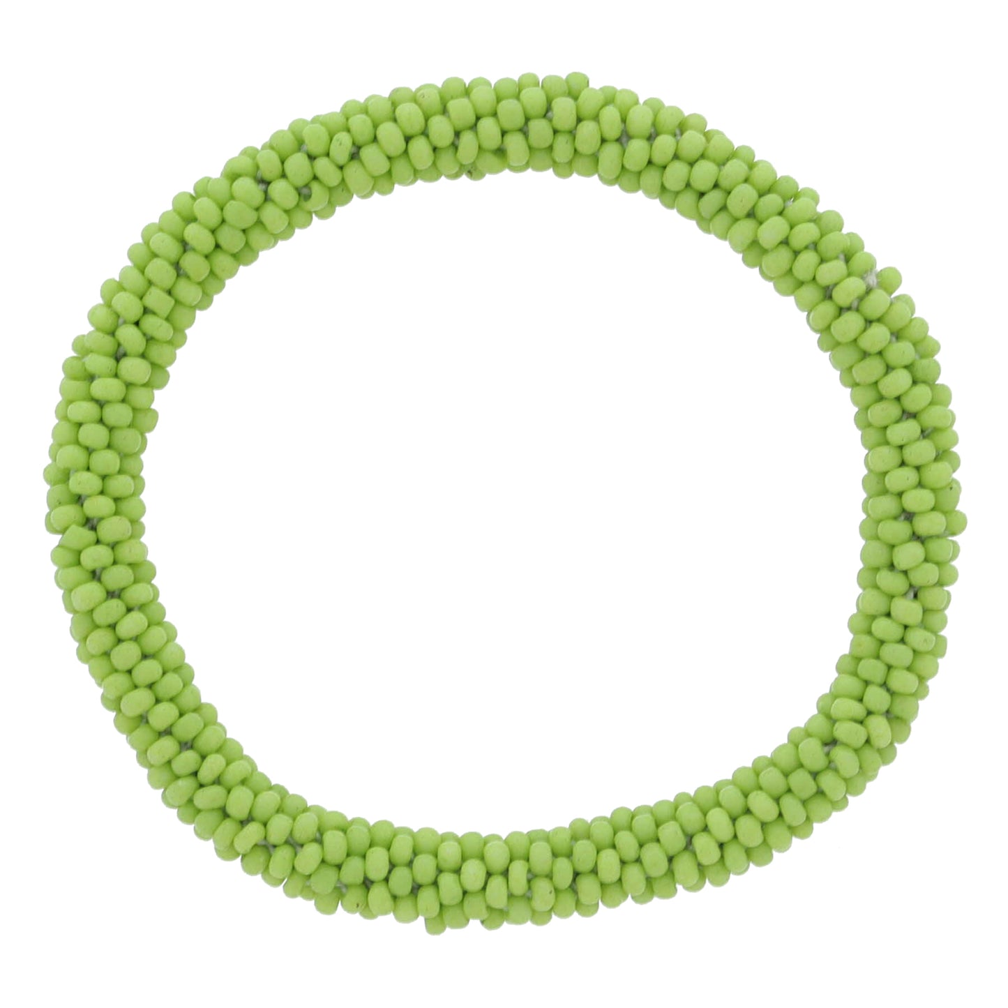 Kids Lime Seed Beaded Bracelet, 6.5" Around