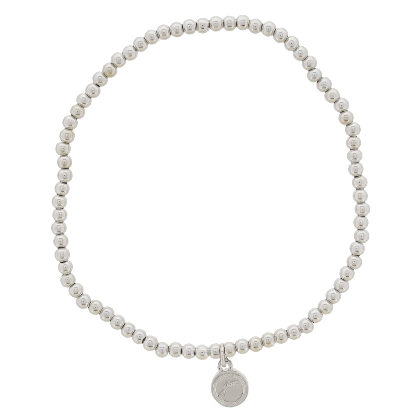My Golden Chain! 18K White Gold Plated X-Small Ball Beaded Bracelet