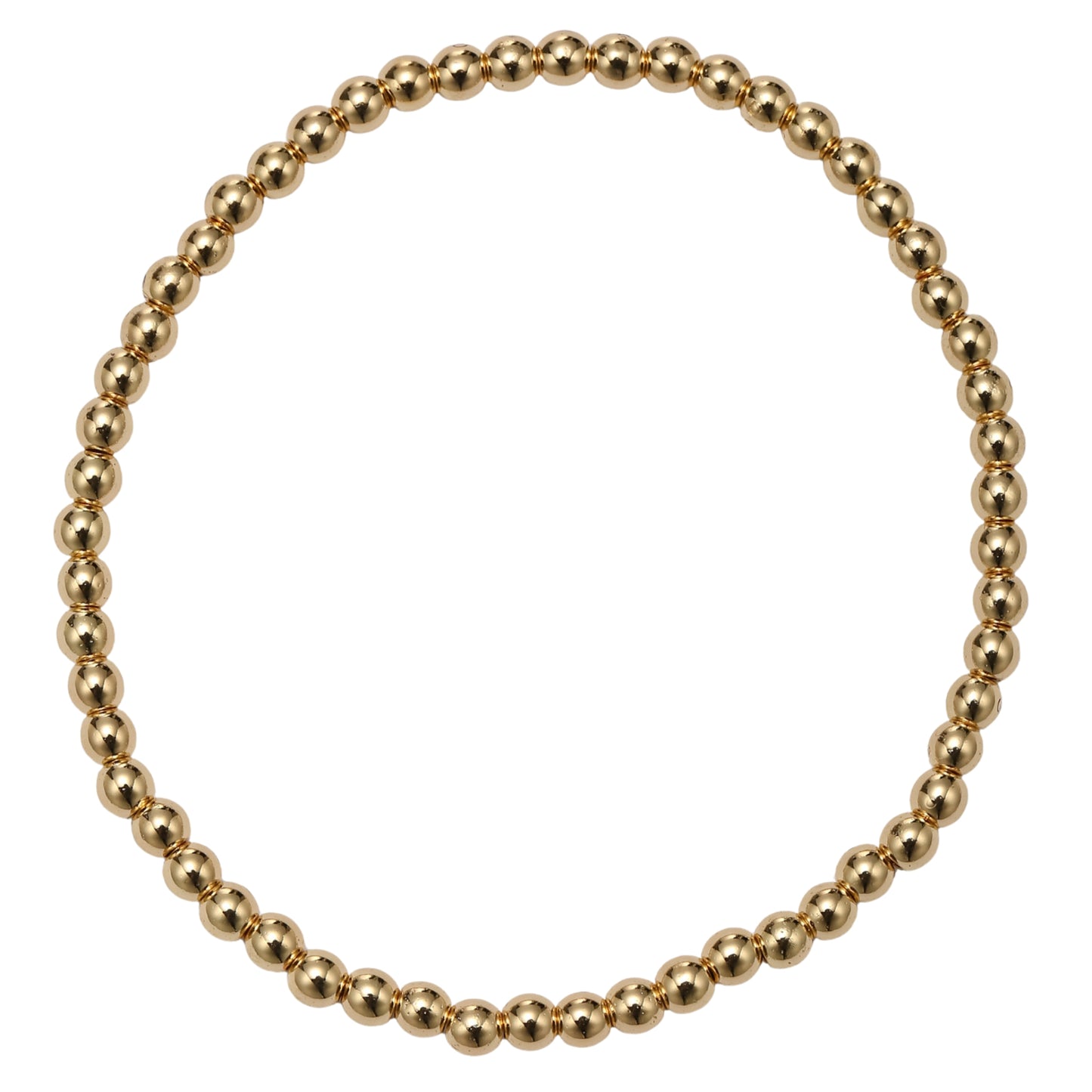 Gold Small Beaded Bracelet