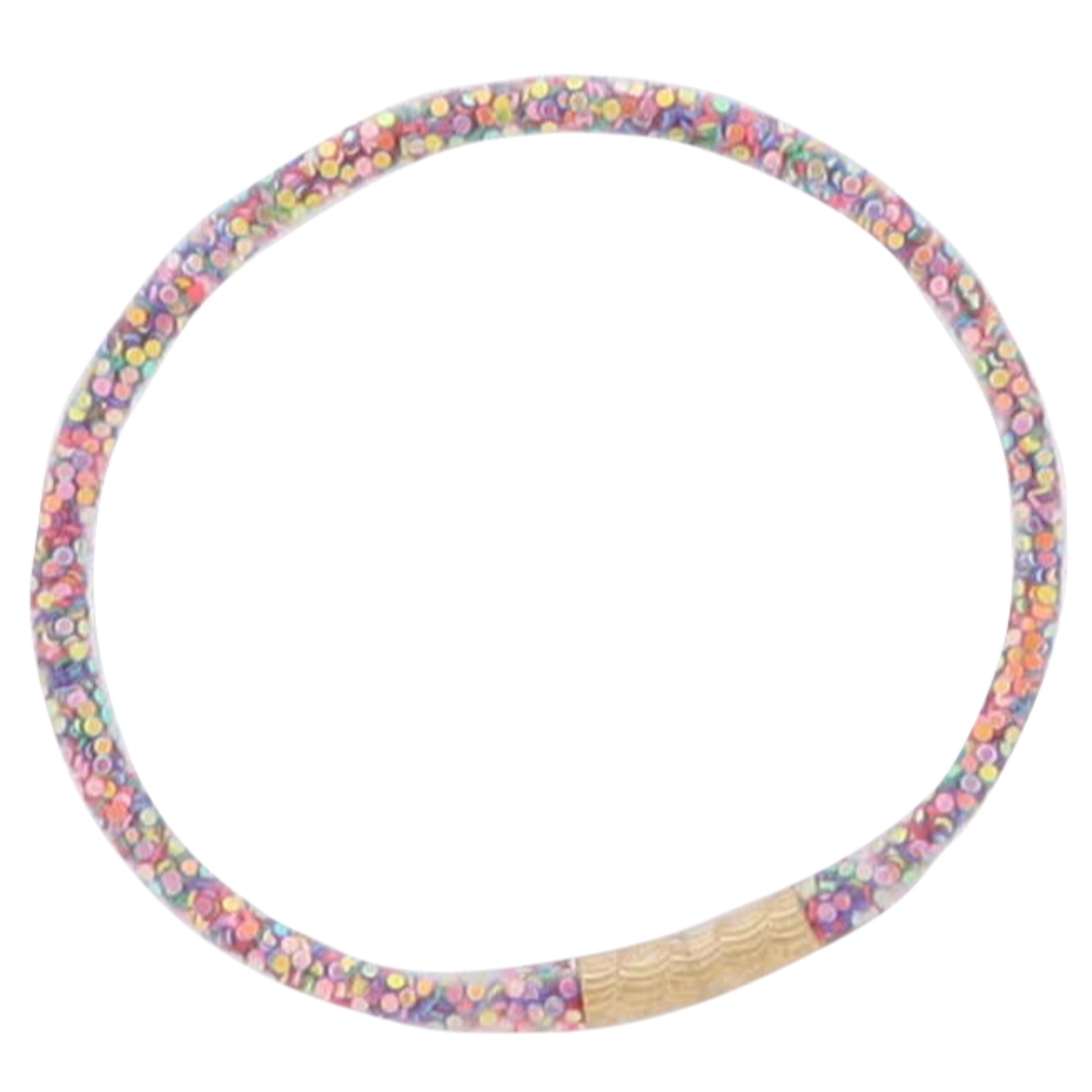 Kids Multi Confetti Tube Circles Bracelet