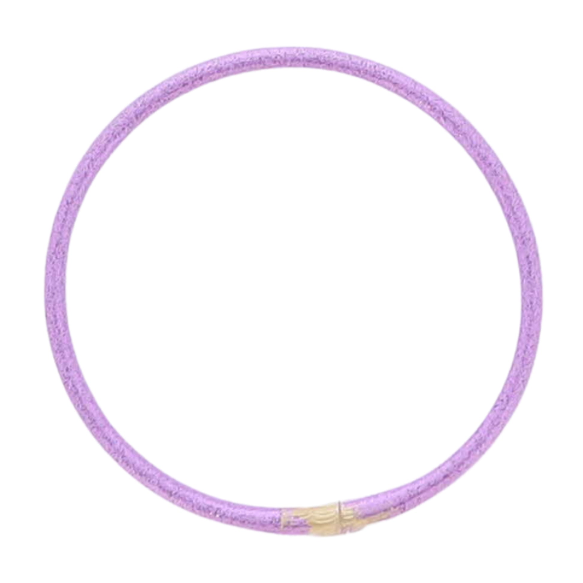 Kids Purple Glitter Tube Bracelet
