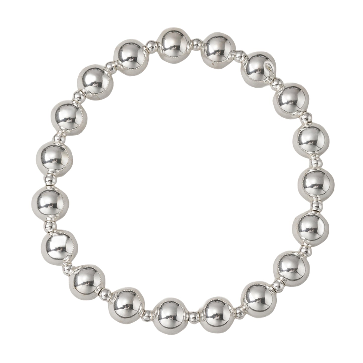 18K Gold Plated Ball Beaded Stretch Bracelet