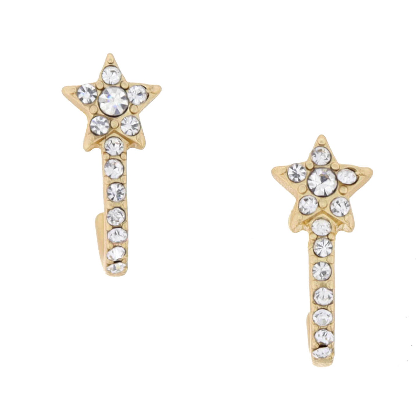 Crystal Star Huggie Earring