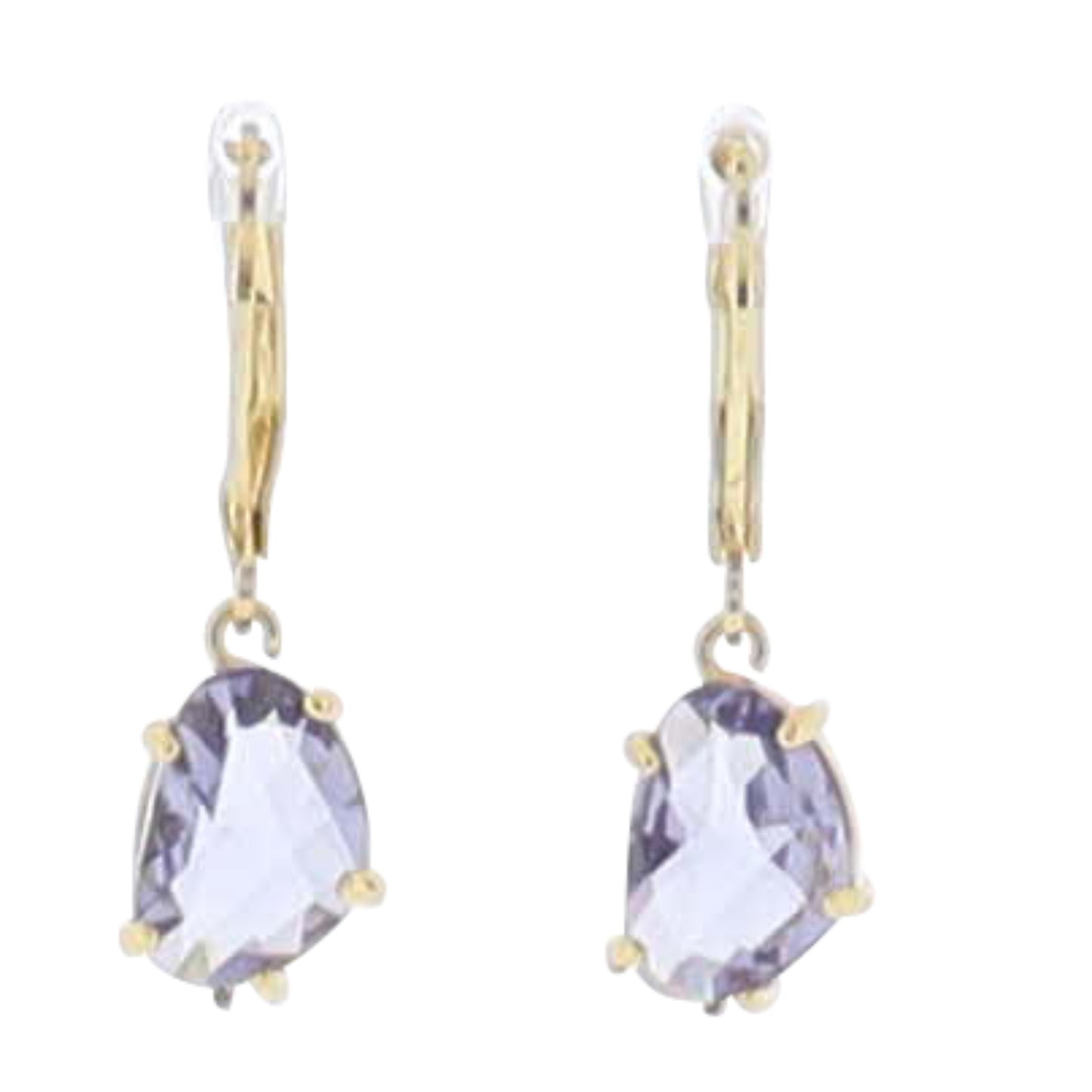18K Gold Plated "June" Light Amethyst Earring
