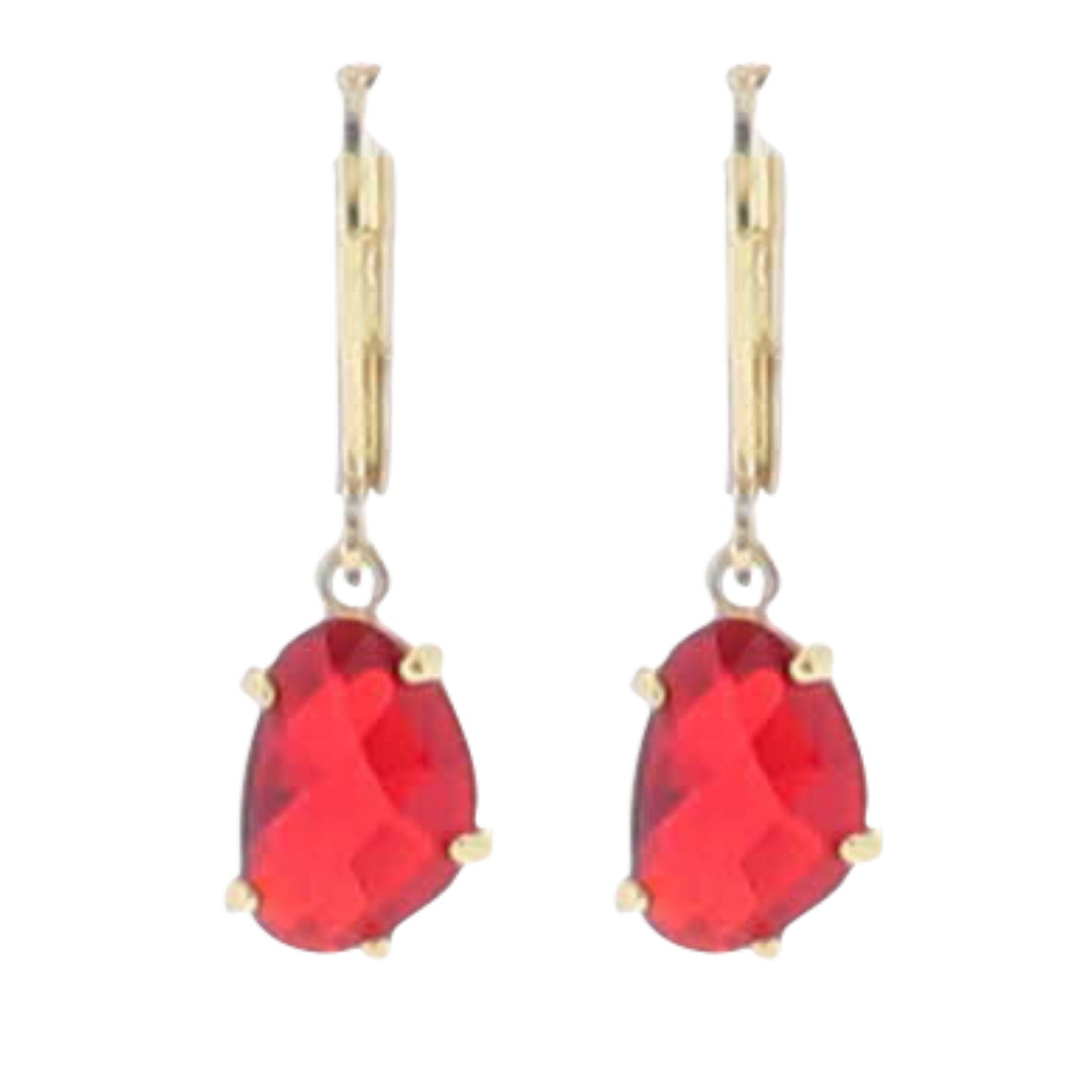 18K Gold Plated "July" Carnelian Earring