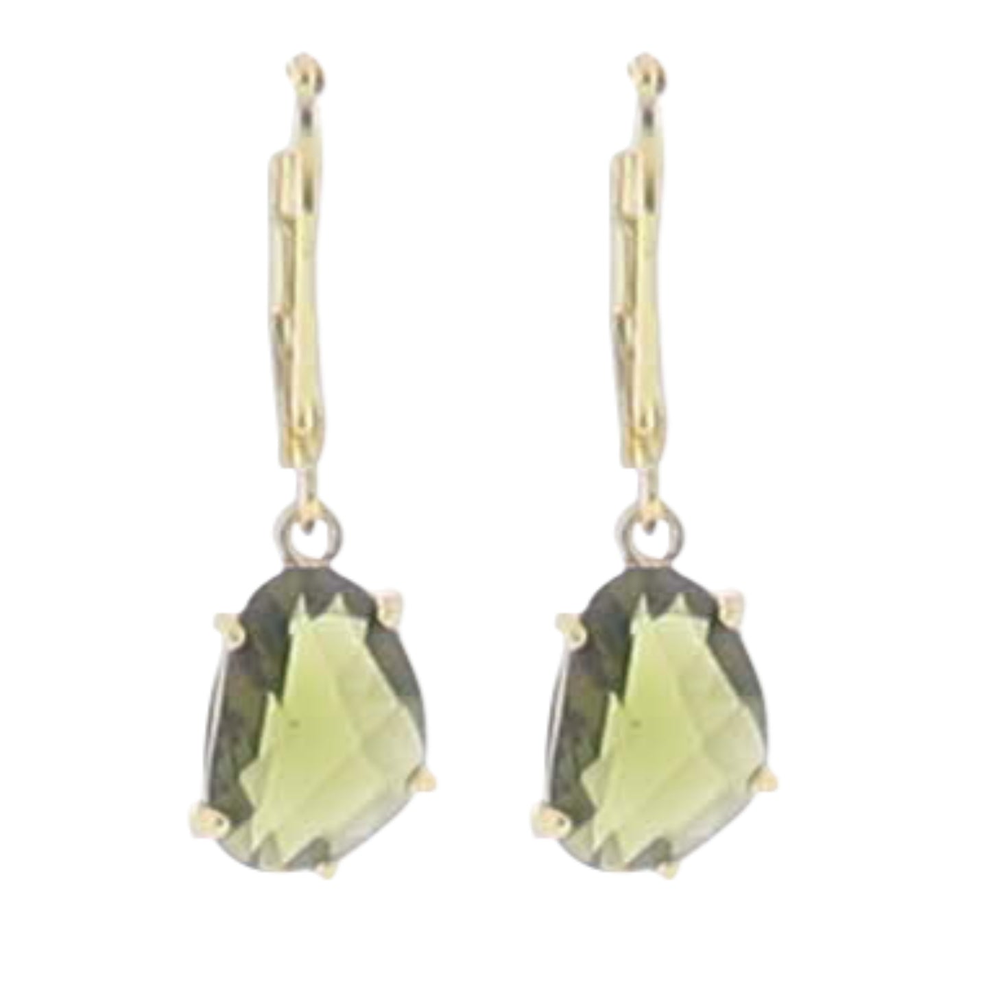18K Gold Plated "August" Peridot Earring